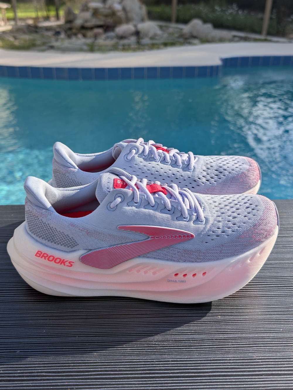 Brooks Glycerin Max Women's Size 9 Blue Heron Diva Pink Running Shoes1204361B447